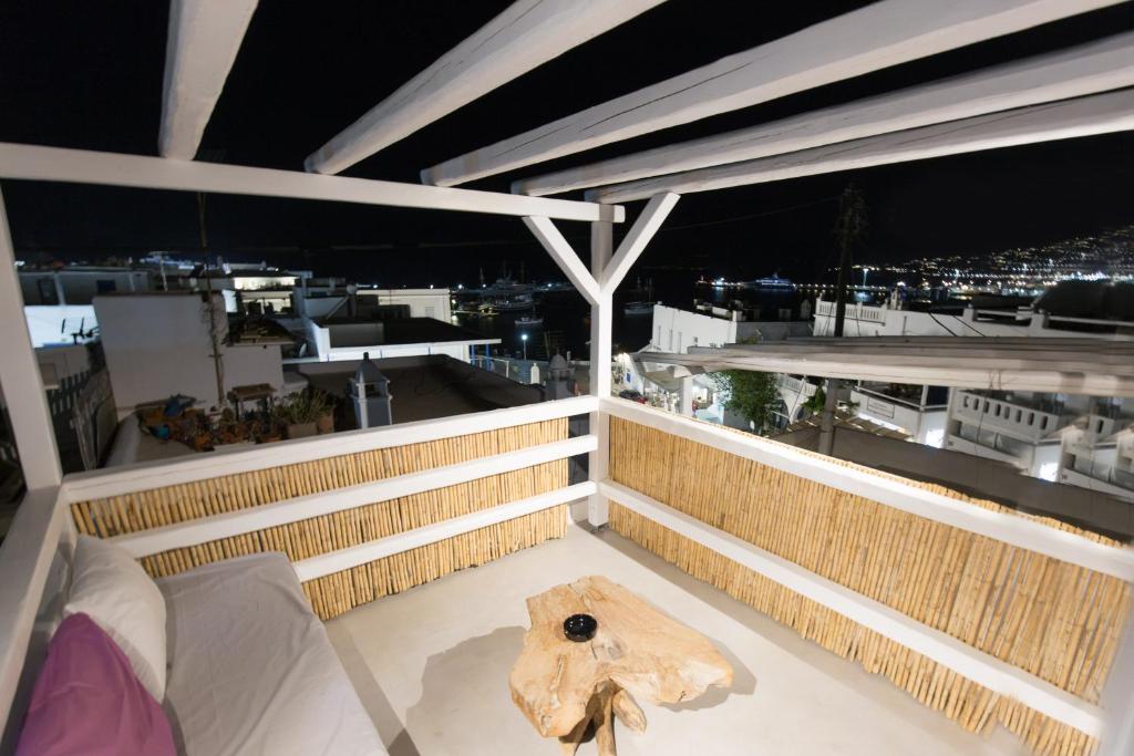 Balkón alebo terasa v ubytovaní Melina's House Mykonos Town