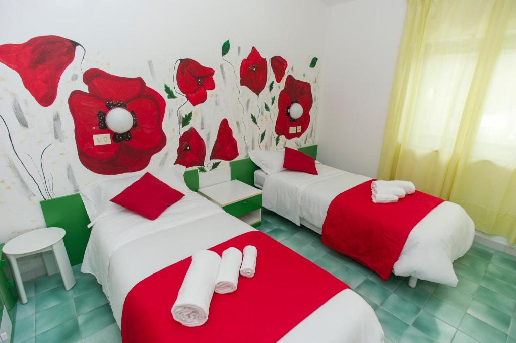 Hotel Punto Verdeにあるベッド