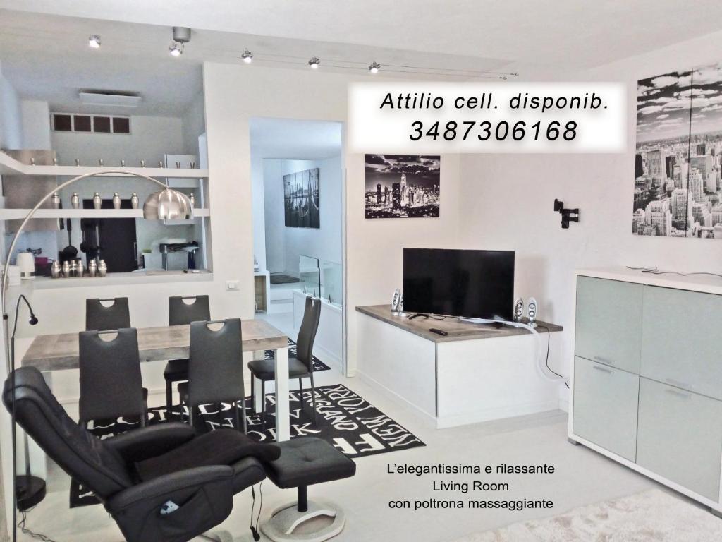 TV a/nebo společenská místnost v ubytování bianco relax