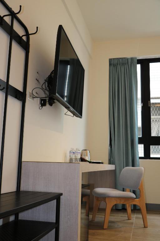 TV a/nebo společenská místnost v ubytování KLA B&B