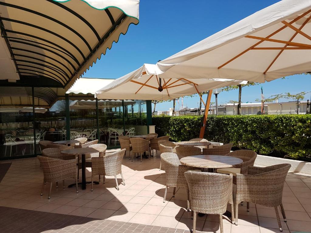 Balkón nebo terasa v ubytování Abahotel