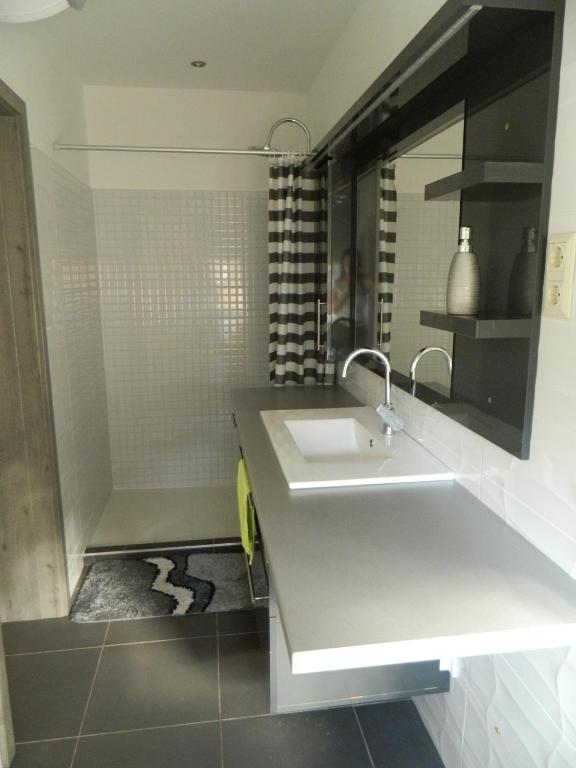 Koupelna v ubytování Greentó Apartman