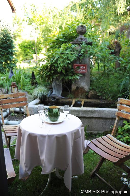 Zahrada ubytování Auberge d'Anthy