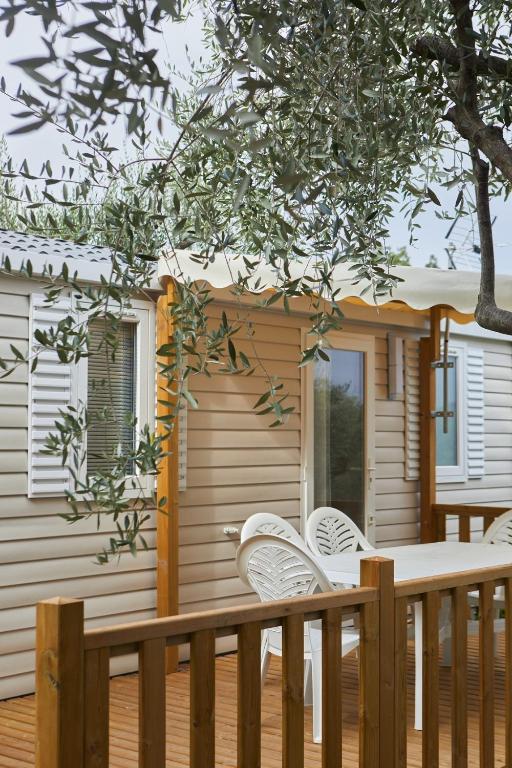 Balkón nebo terasa v ubytování Camping la Paoute