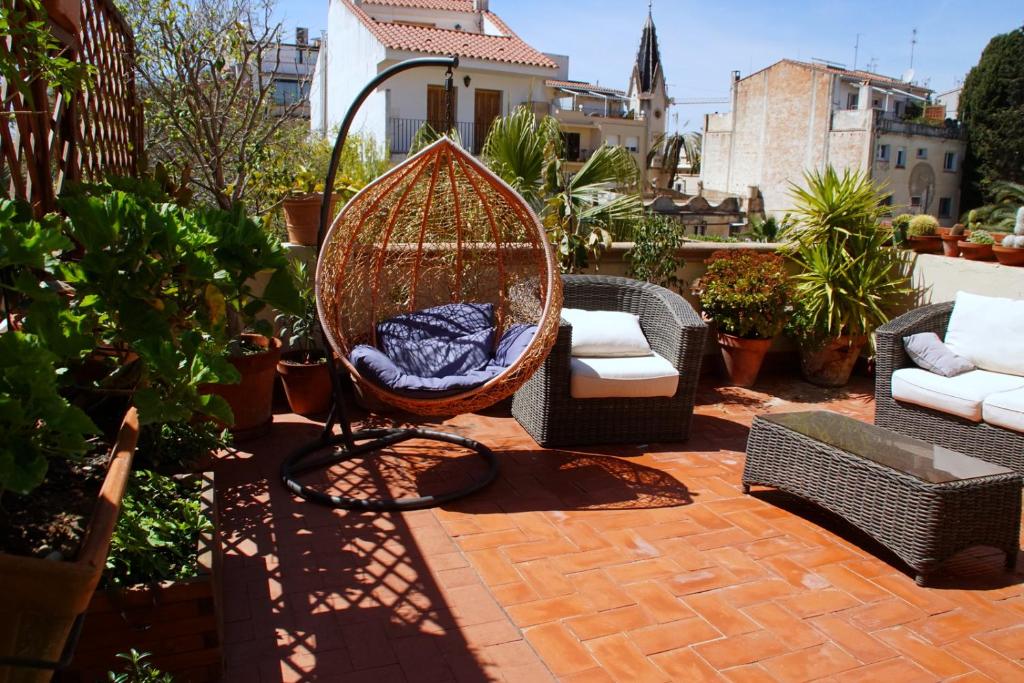Vonkajšia záhrada v ubytovaní Sitges Royal Rooms