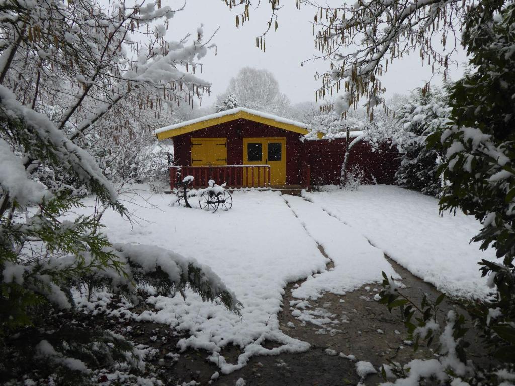 Chalet aux pied des vignes v zimě