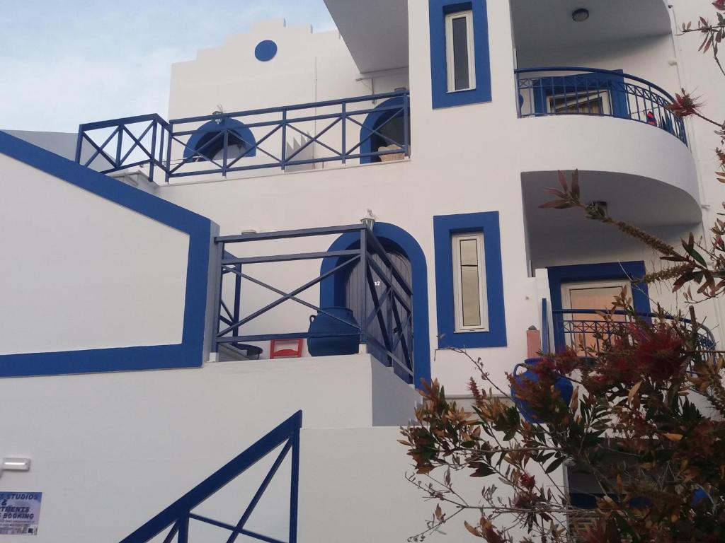 Balkón nebo terasa v ubytování Psaras Apartments