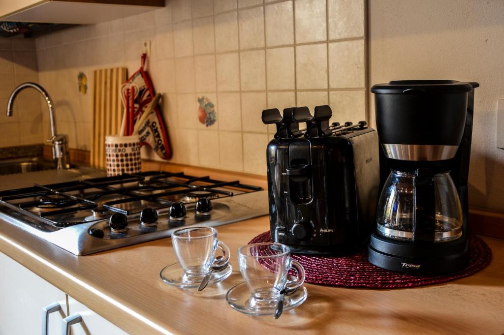 Coffee and tea making facilities at Casetta alla Corte