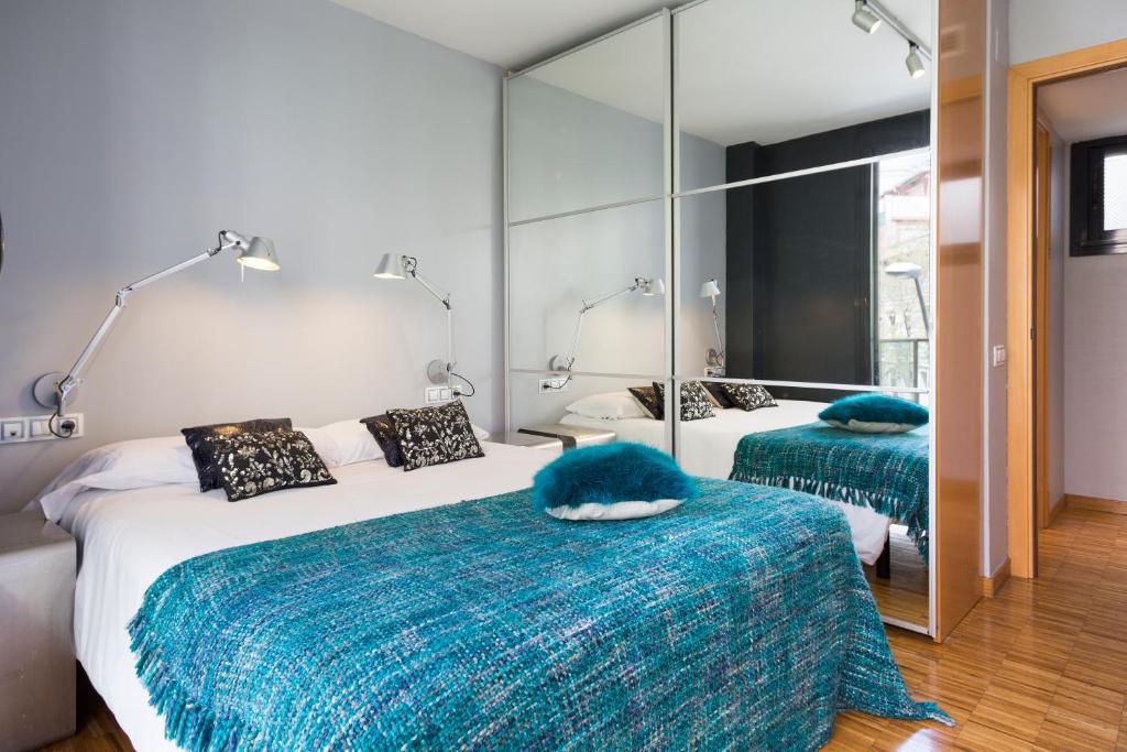 Posteľ alebo postele v izbe v ubytovaní My Space Barcelona Executive Apartments Center