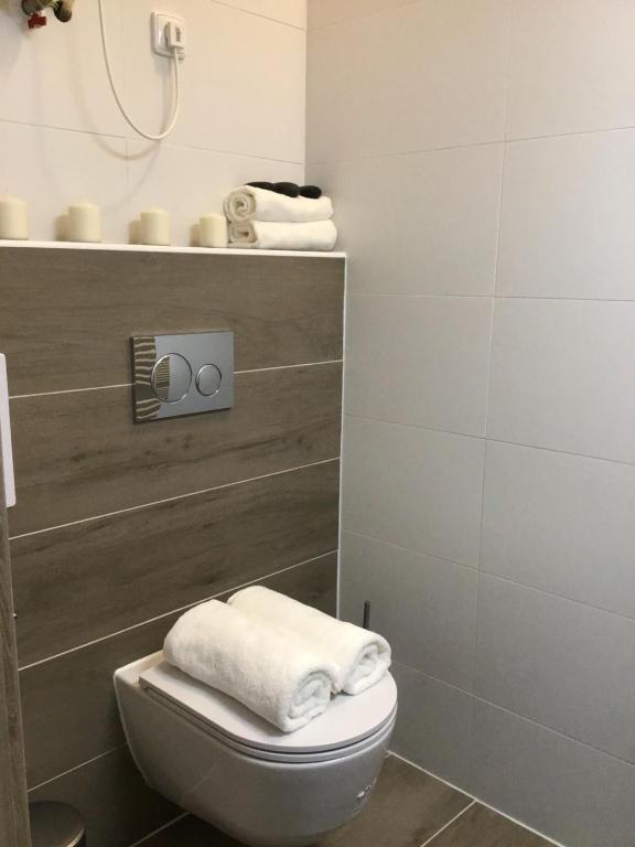 Koupelna v ubytování EURO APARTMENTS LIDICKÁ 39 BRNO