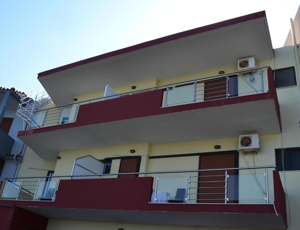 A balcony or terrace at Noufaro studios