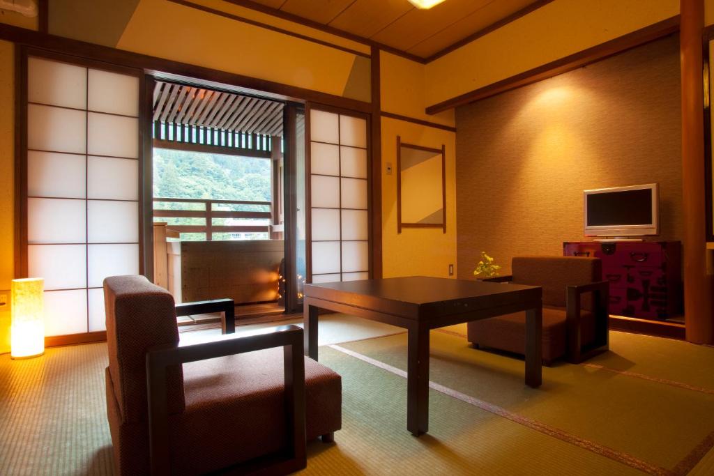 Onyado Tsutaya - Deluxe Kamer In Japanse Stijl Met Openluchtbad