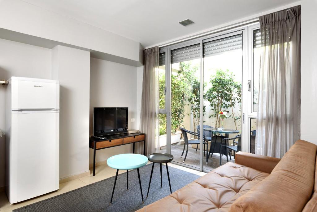 Posezení v ubytování Sea Land Suites