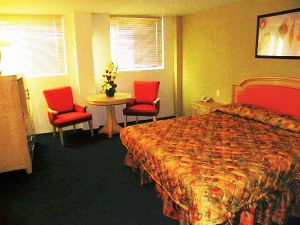 Cama o camas de una habitación en Hotel San Francisco Irapuato Business Class