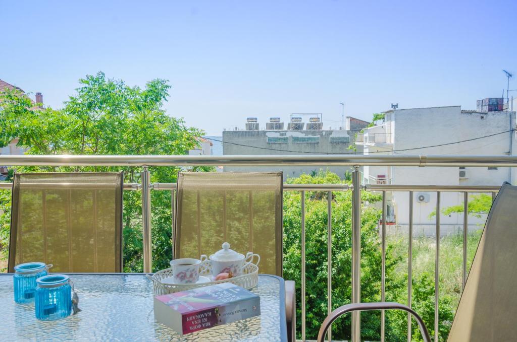 Balkón nebo terasa v ubytování GiRene Apartments