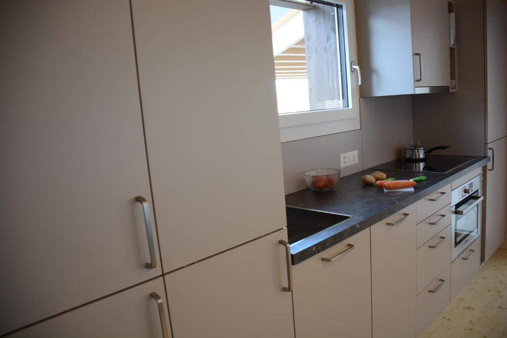 Kuchyň nebo kuchyňský kout v ubytování Chalet Nr. 50
