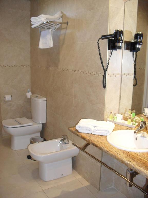 Koupelna v ubytování Hotel Zerbinetta