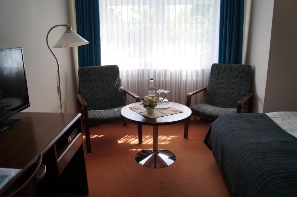 Posezení v ubytování Hotel Forsthaus St. Hubertus
