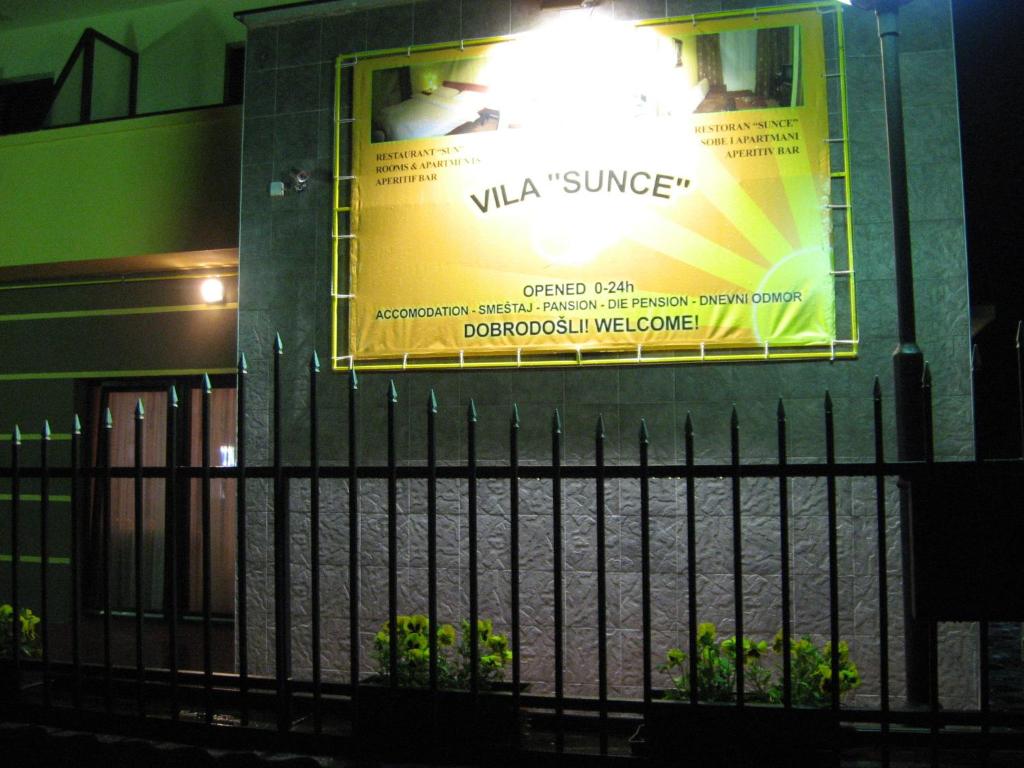 Certifikát, hodnocení, plakát nebo jiný dokument vystavený v ubytování Hotel Vila Sunce