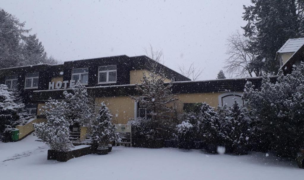 Hotel Forsthaus St. Hubertus v zimě