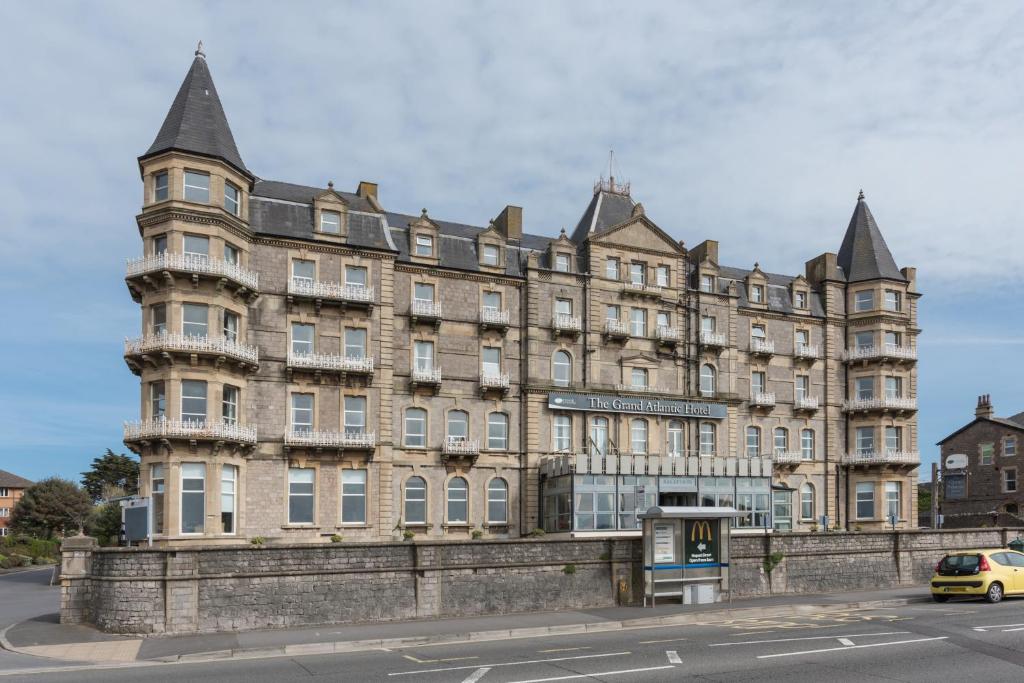 a large building on the side of a street at The Grand Atlantic Hotel in Weston-super-Mare