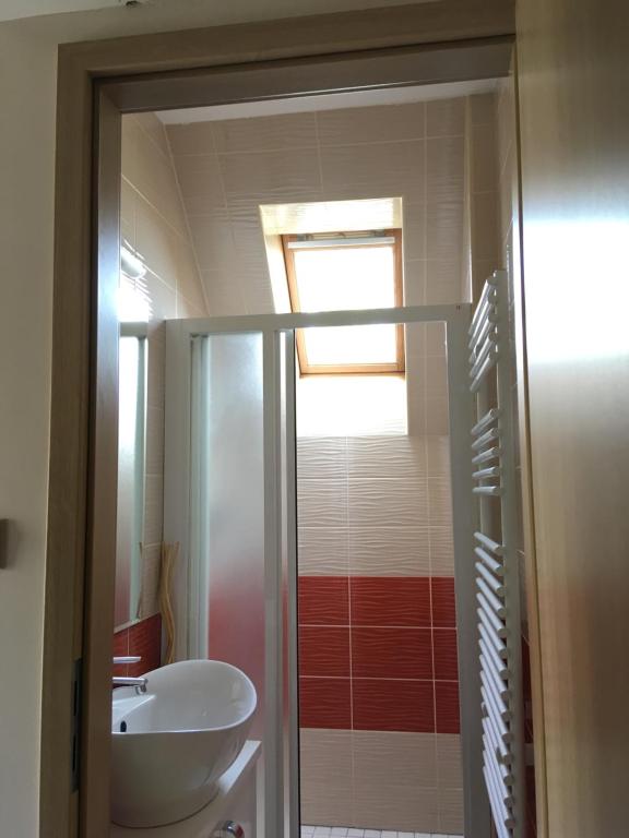 Kúpeľňa v ubytovaní Sétány Apartman