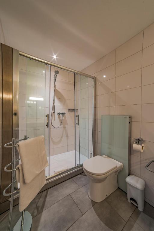 Koupelna v ubytování Hotel Central