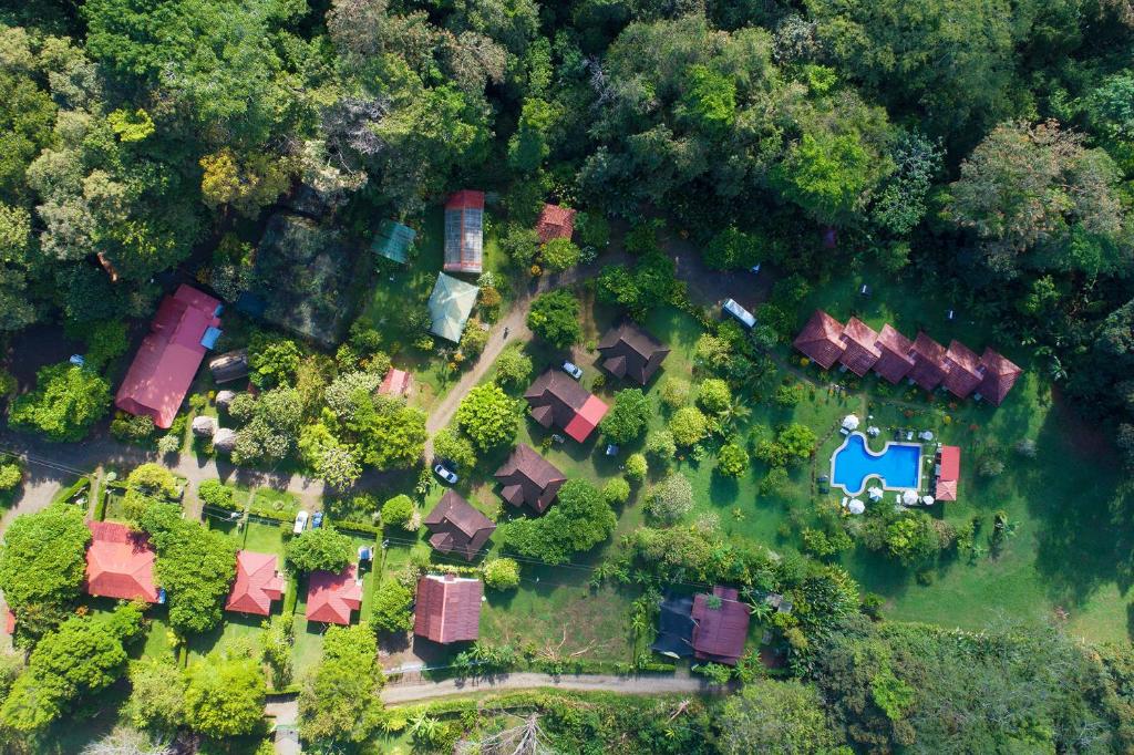 Ett flygfoto av Hacienda Baru