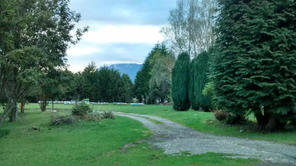 Zahrada ubytování Bosque Patagonico Cabañas y Camping