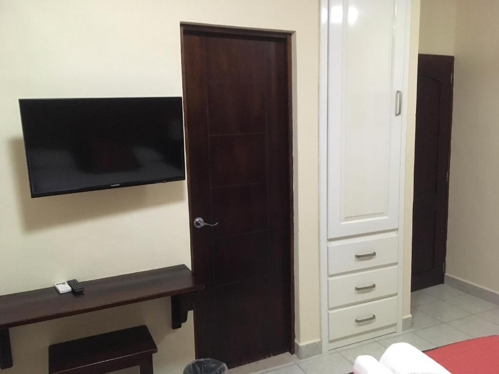 TV a/nebo společenská místnost v ubytování Hotel Tuparenda