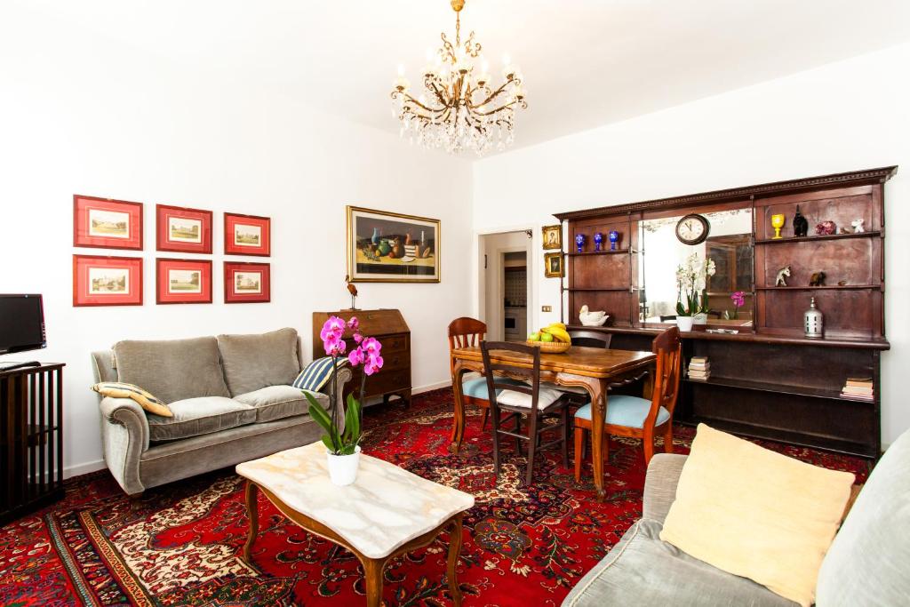 Posezení v ubytování Prince Apartments