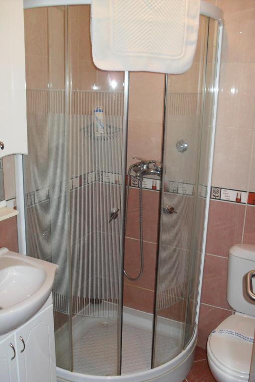 Koupelna v ubytování Hotel Vila Sunce