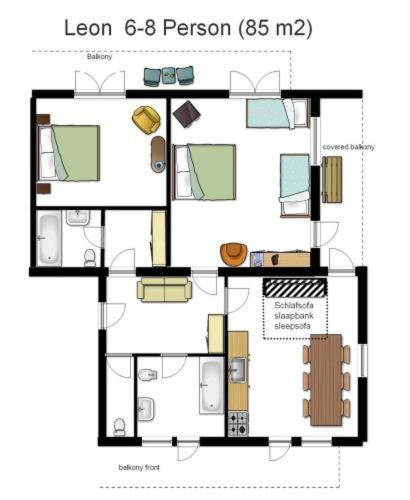 Půdorys ubytování Haus Piesendorf