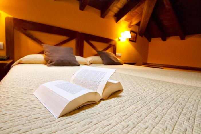 Säng eller sängar i ett rum på Hotel El Quintanal
