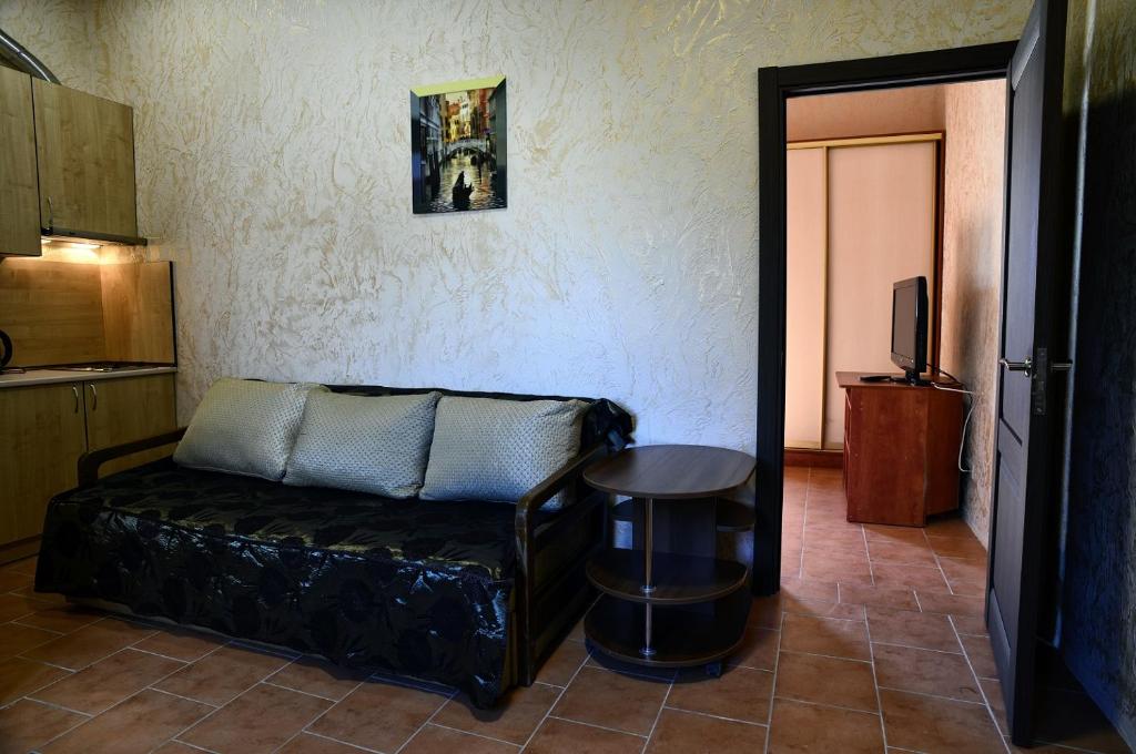 Posezení v ubytování Logovo Hostel