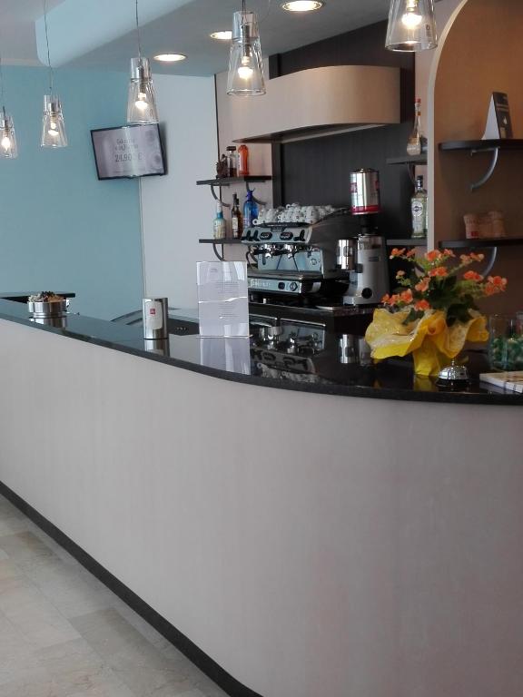 Kuchyň nebo kuchyňský kout v ubytování Hotel Senio