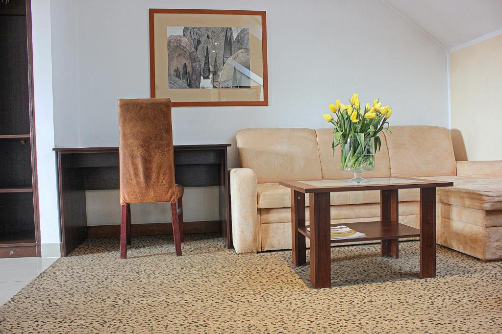 Гостиная зона в Hotel Olecki