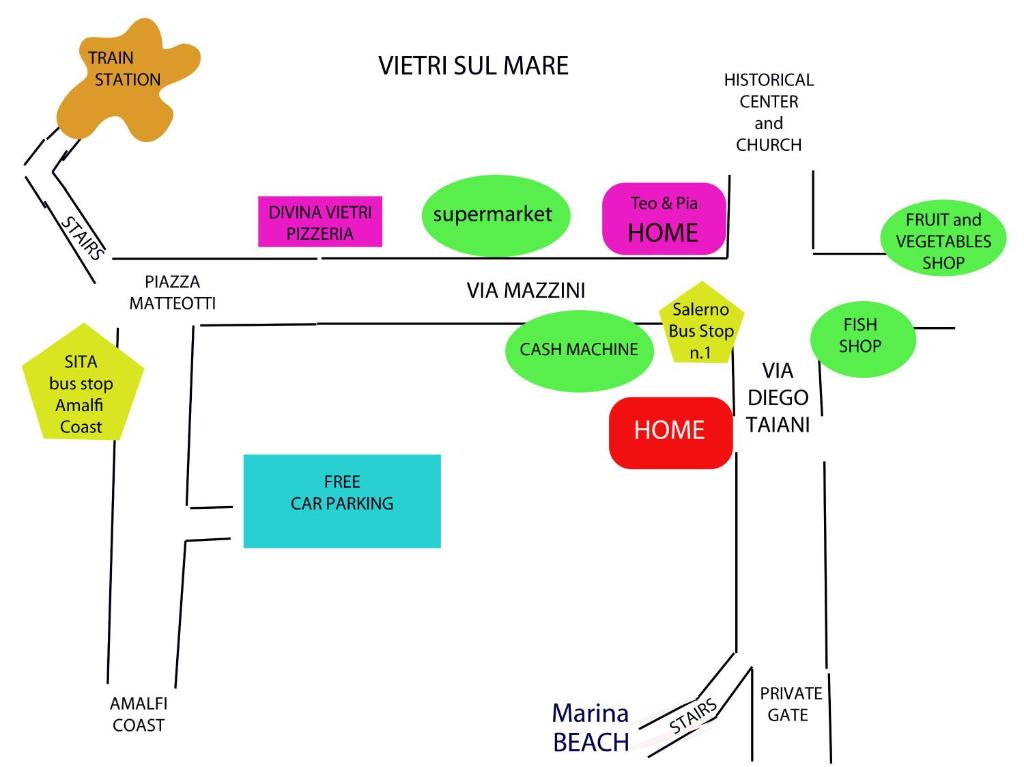 Plan piętra w obiekcie Casa di Chiara