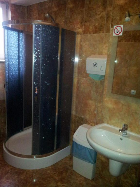 Koupelna v ubytování Hostel Maxim