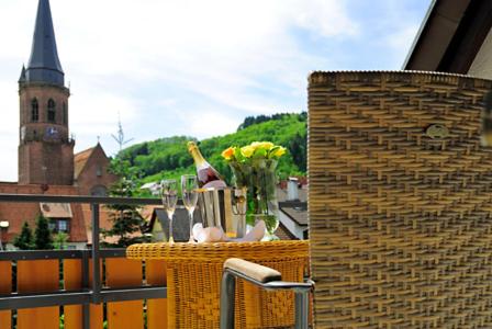 Balkón nebo terasa v ubytování Hotel Prinzen