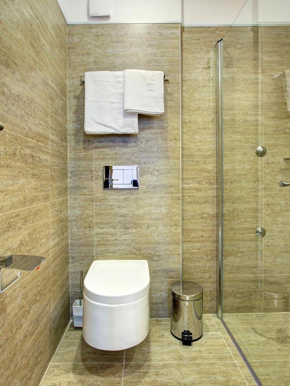 Koupelna v ubytování Hotel MIR