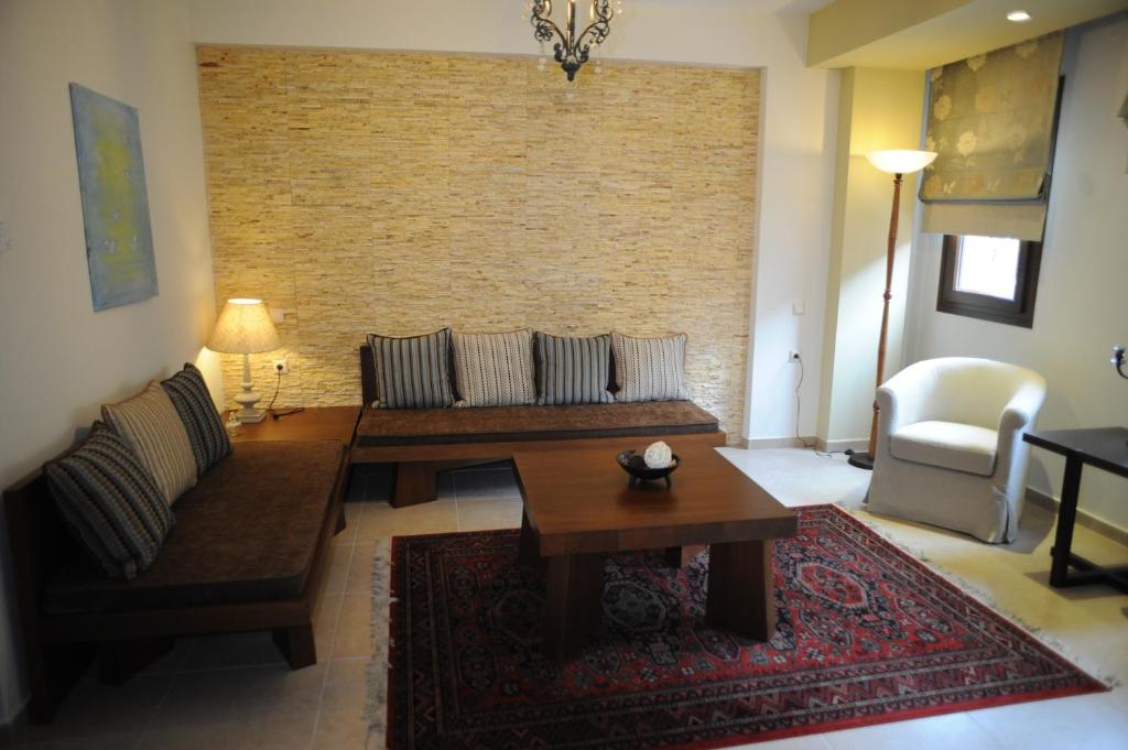 Posezení v ubytování Agapi Luxury Hotel