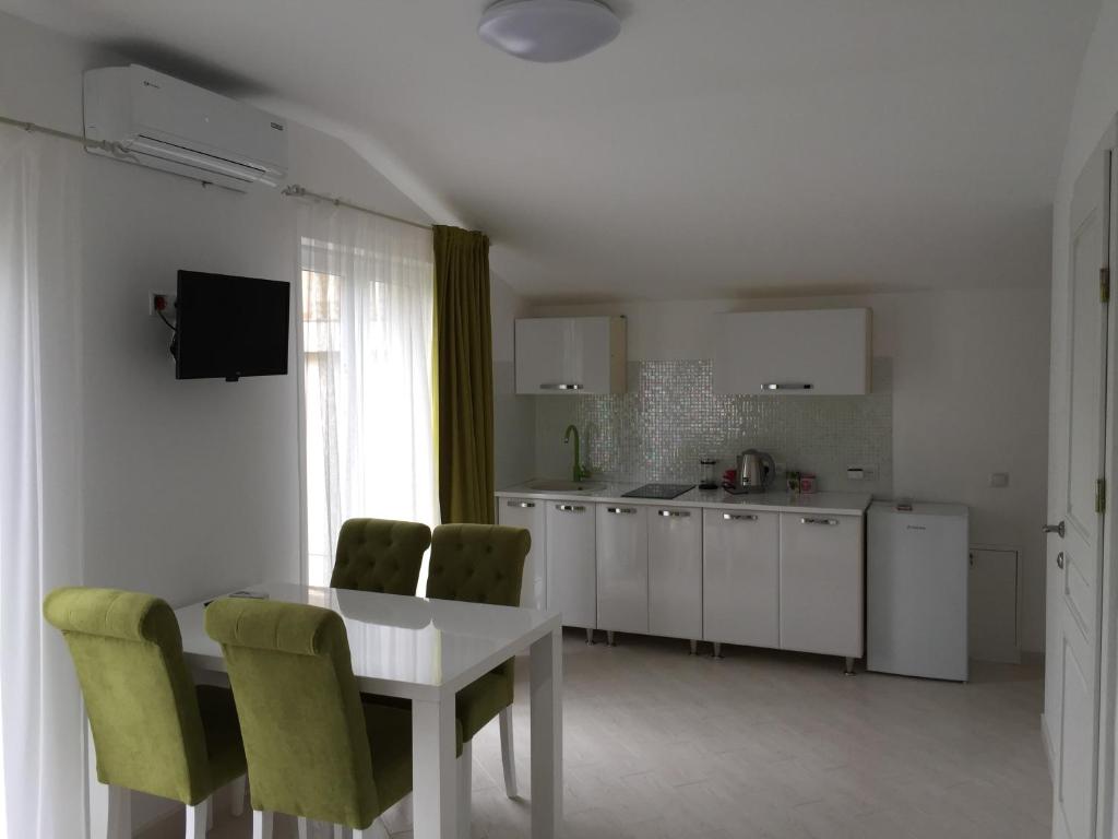 Kuchyň nebo kuchyňský kout v ubytování Guest House