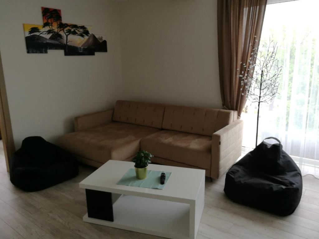 Posezení v ubytování Ąžuolo apartamentai