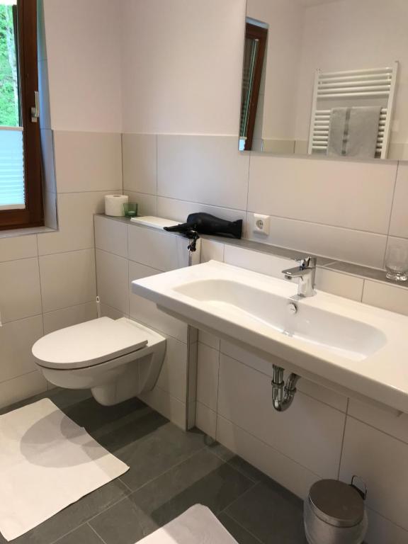 Koupelna v ubytování Gasthaus Zur Erle