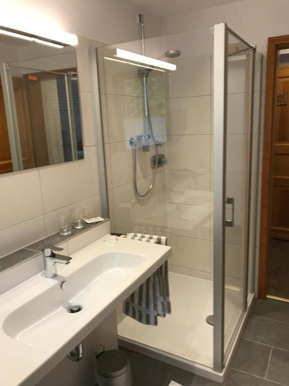 Koupelna v ubytování Gasthaus Zur Erle