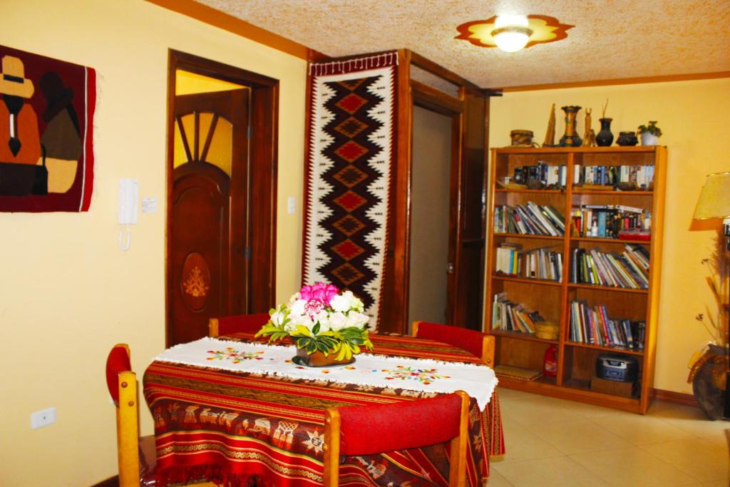 Knihovna v bed and breakfast