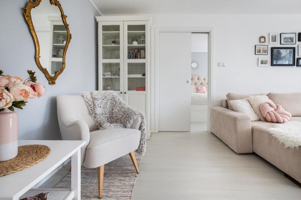 Posezení v ubytování Scandi Old Town Apartment