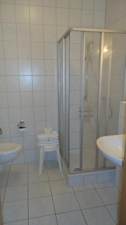 Koupelna v ubytování Hotel Garni Meeresgruß