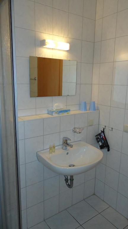 Koupelna v ubytování Hotel Garni Meeresgruß